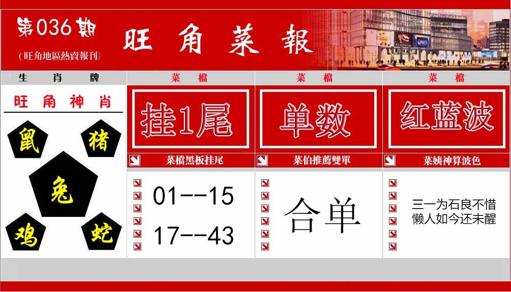 036期旺角菜报[图]